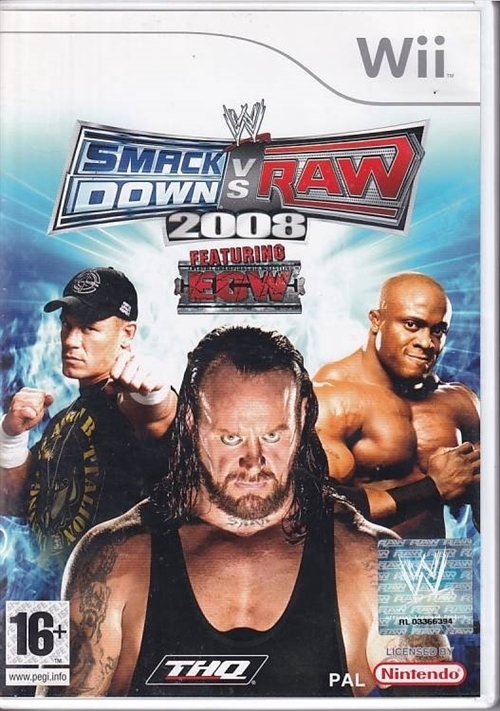 WWE SmackDown vs RAW 2008 - Nintendo Wii (B Grade) (Genbrug)